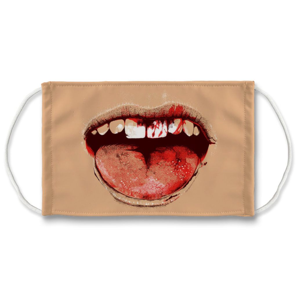 close your bloody mouth Sublimation Face Mask