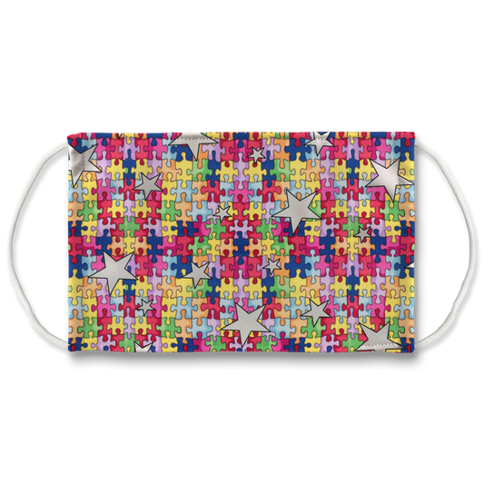 autism awareness puzzle Sublimation Face Mask