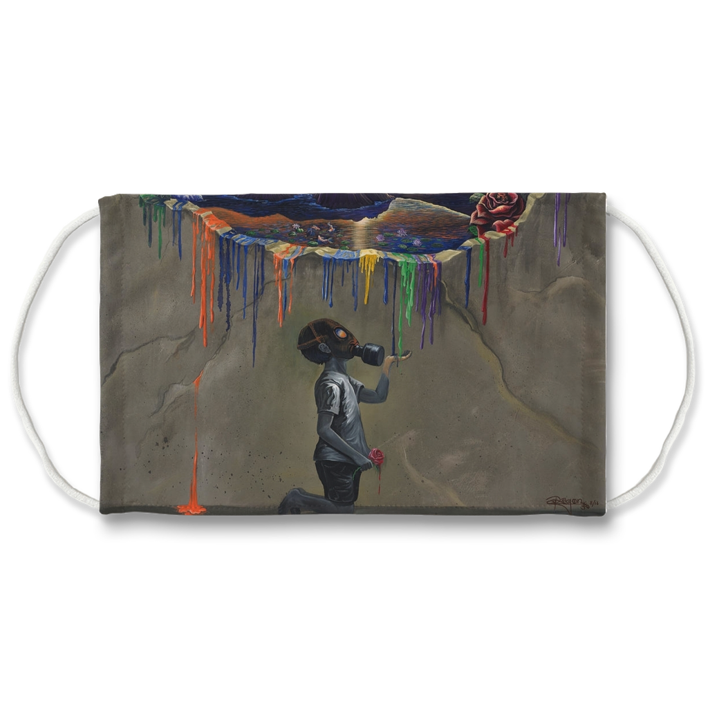 dark side of reality Sublimation Face Mask