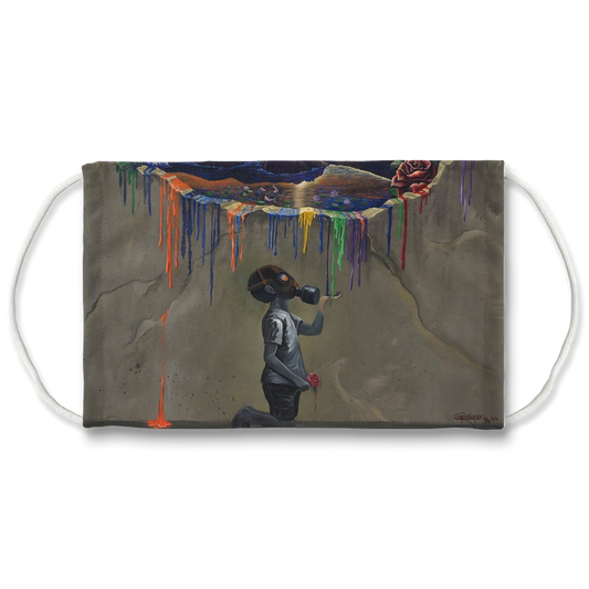 dark side of reality Sublimation Face Mask