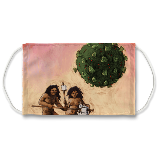 Phylth Amendment covid caveman Sublimation Face Mask
