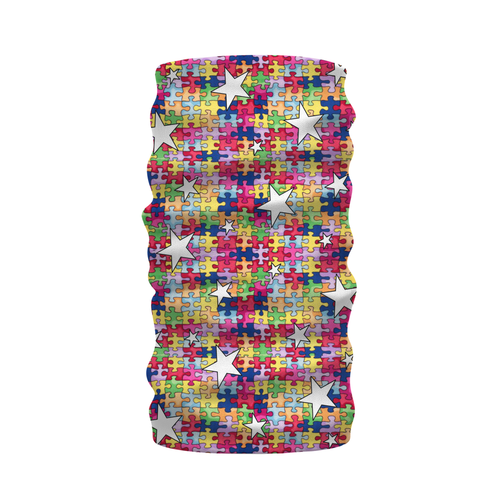 autism awareness puzzle Sublimation Neck Warmer Morf Scarf